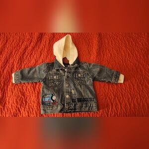 Vintage 2006 Thomas the Train Denim Jean Jacket, 18 M
